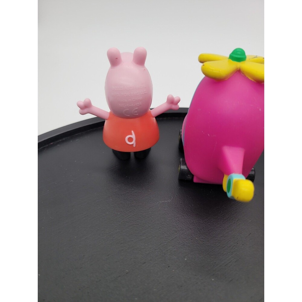 Lot Of 3 Peppa Pig Jazwares Pink Helicopter Rubber Plastic Action Figure 3" - Picture 14 of 14